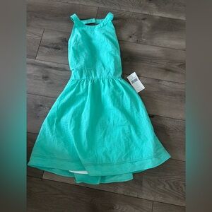 NWT Lauren James halter dress bow back sz l